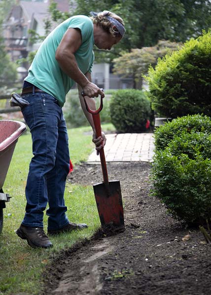 David edging landscape bed