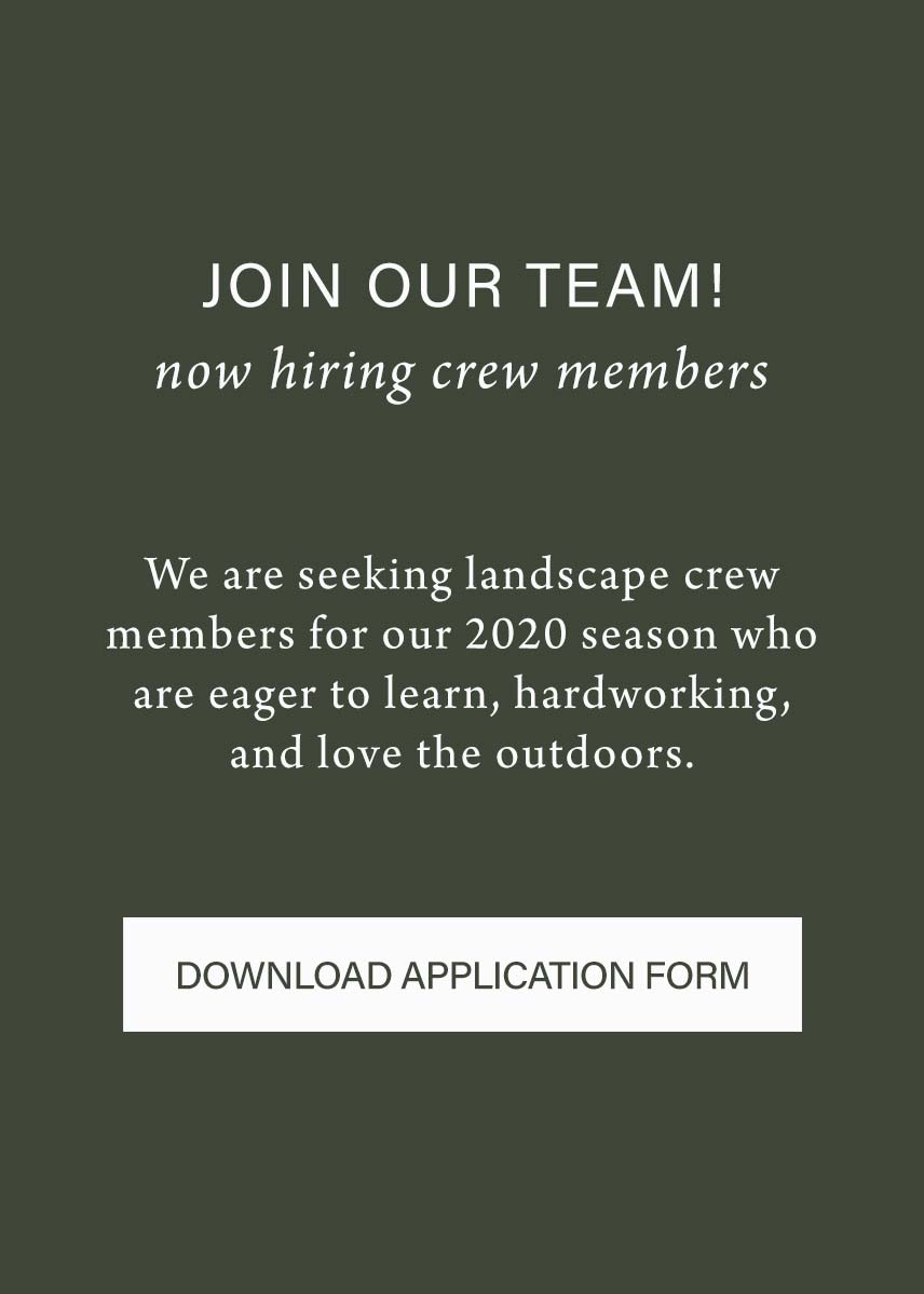 join our landscape team